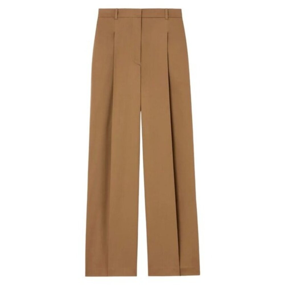 G. Gwyn by Goop Marlow Trouser Camel Tan Brown Wide Leg Pants $595 NWT Sz 6